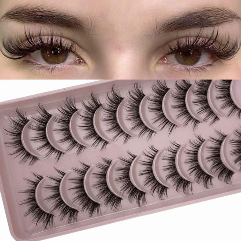 Long Natural False Eyelashes Fluffy Eye Lashes New Fake Lashes  for Women Beauty