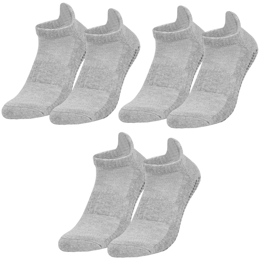 3 Pairs Elasticity Non Slip Socks,Cotton,Breathable,Sport ,Men Women Trampoline,Early Education,Yoga, Running, Plus Size EU35-50