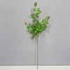 6pcs Simulation Plants Silk Eyebrows Leaves Bedroom Decoration Artificial Plant Green Eyebrow Leaf Branch Hotel Decorative