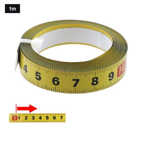 Hongmidy Tape Measure, Peel and Stick Masking Tape, Metric Measuring Tape, 1-5 Meters, Carpenter's Tape, Self-Adhesive