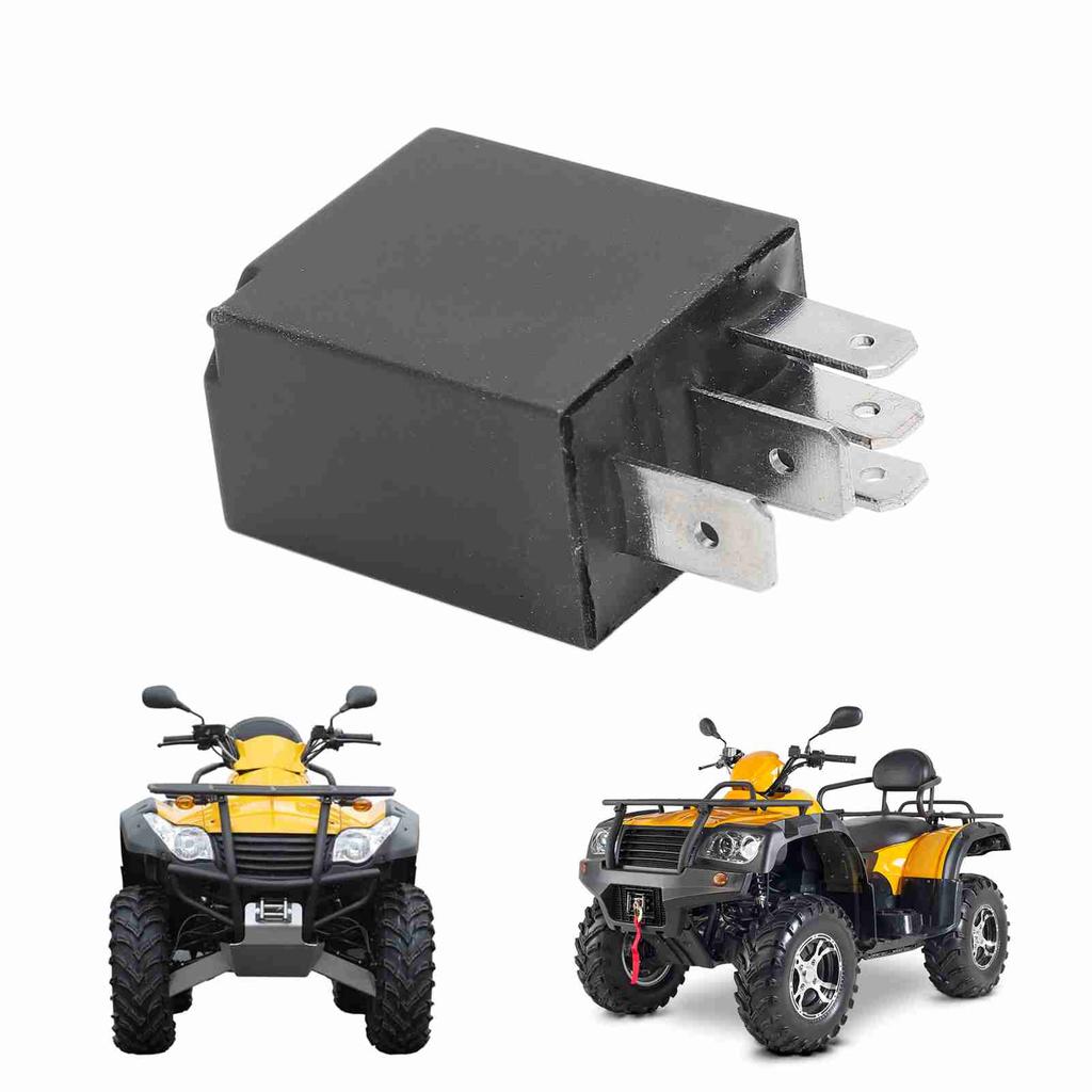 ATV Auxiliary Relay Auxiliary Relay 9010‑150350 Metal Black Replacement for Ranchero 500 CF500‑5 2010‑2011 Auxiliary Relay
