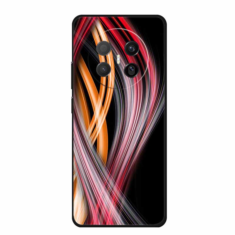 

For Huawei Mate 70 Air Phone Case Fashion Flowers Black Silicone TPU Soft Back Cover Case For Huawei Mate 70 Air Case Mate70 Air Huawei Mate 70 Air