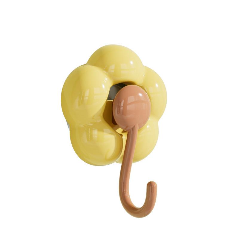 Crochets à ventouse tournesol, crochets à ventouse robustes sans perçage, crochets muraux adhésifs pour cuisine, salle de bain, douche, crochets adhésifs solides