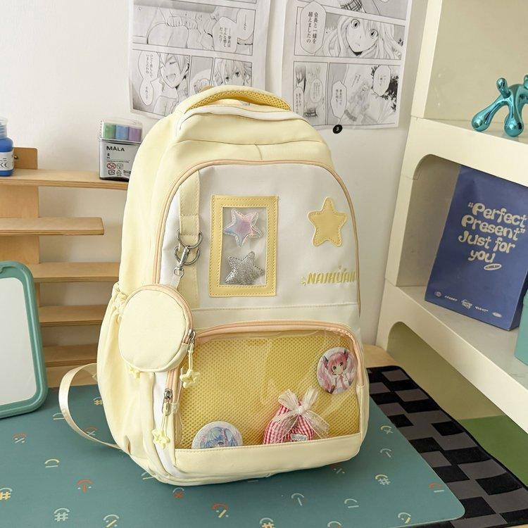 Schoolbag High-value Schoolbag for Female Primary School Students In Grades 3 To 6, Junior High School Students In High School, Small and Fresh Campus