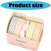 5Rolls Decorative Tape Scrapbooking Background Tape 10mmx2m Aesthetic Masking Tape for Journaling Photo Album Planner
