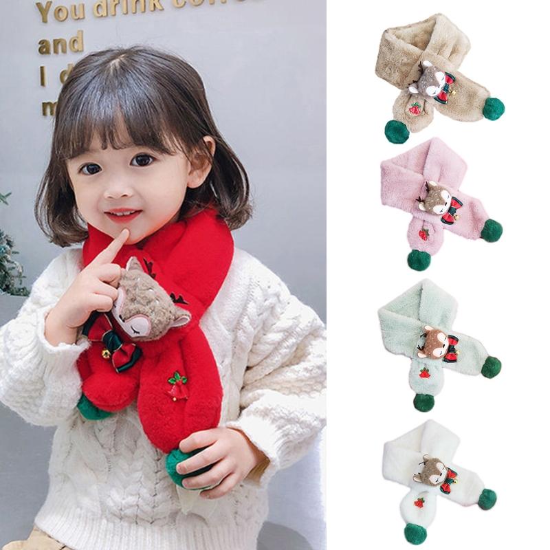 Thicken Faux Fur Plush Christmas ScarfCross Collar Scarf Wrap Winter Neck Warmers For Women Winter Warm Scarf