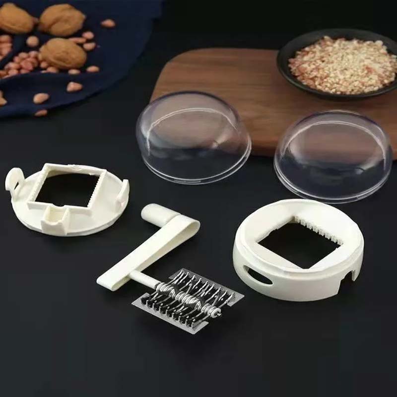 Nut Crusher Peanut Walnut Crushing Tool Household Hand-cranked Garlic Crusher Grinding Machine Baby Food Chopper Auxiliary Food Cutter Grinder Machine