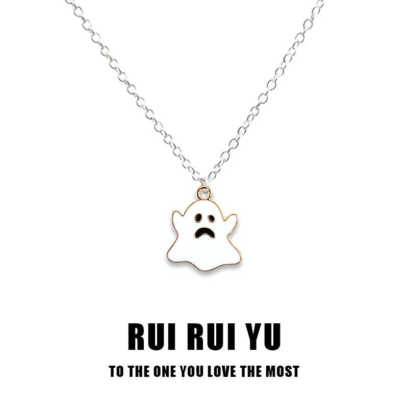 

RUI RUI YU Хэллоуин призрак ожерелье кулон ожерелье для женщин мужчин подруга пара любовник ювелирные изделия подарок 1 PC