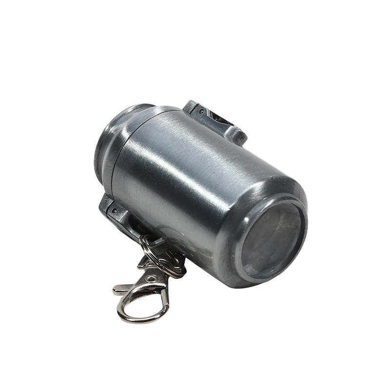 Portable Mini Ashtray with Lid for Outdoor Travel Metal Storage Box with Keychain Cigarette Accessories