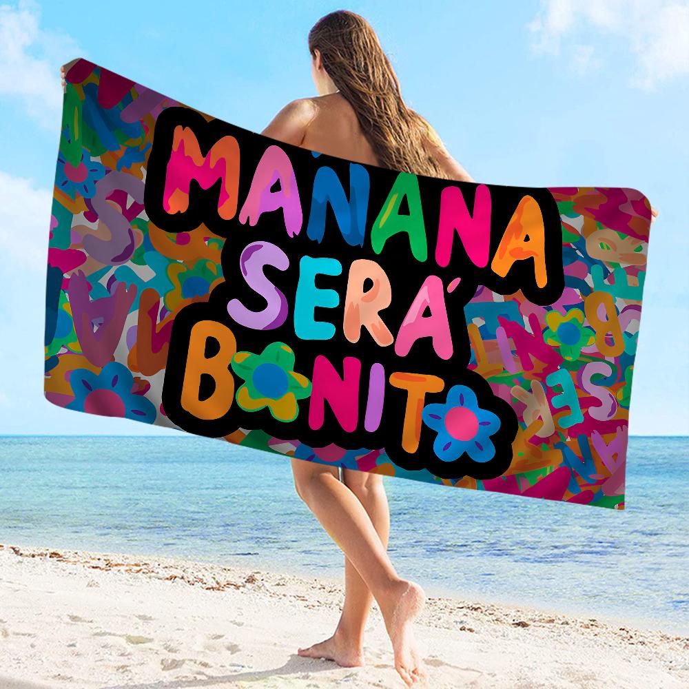 Karol G Female Singer Towel Microfiber Beach Towel Absorbent Quick dry Soft Yoga Swimming Resort Mountain Climbing Towel