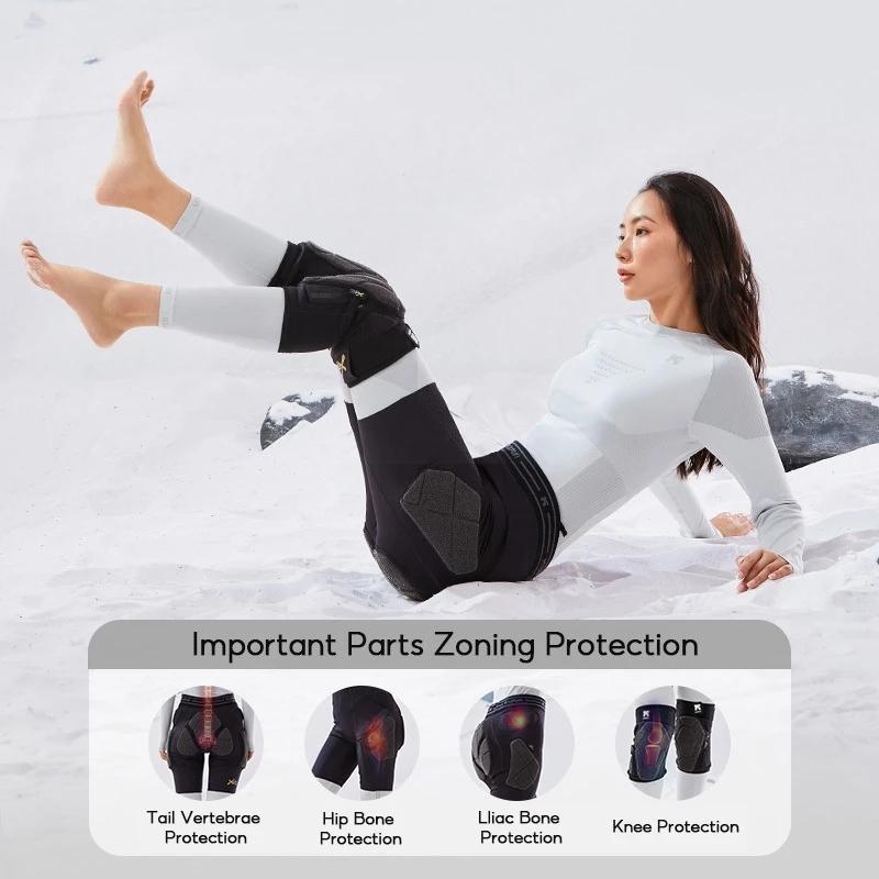KUFUN Ski Hip Knee Protector Snowboard Inner Wear Anti Impact Protective Gear Equipment Kevlar Pad Shorts XRD Skateboard Skating