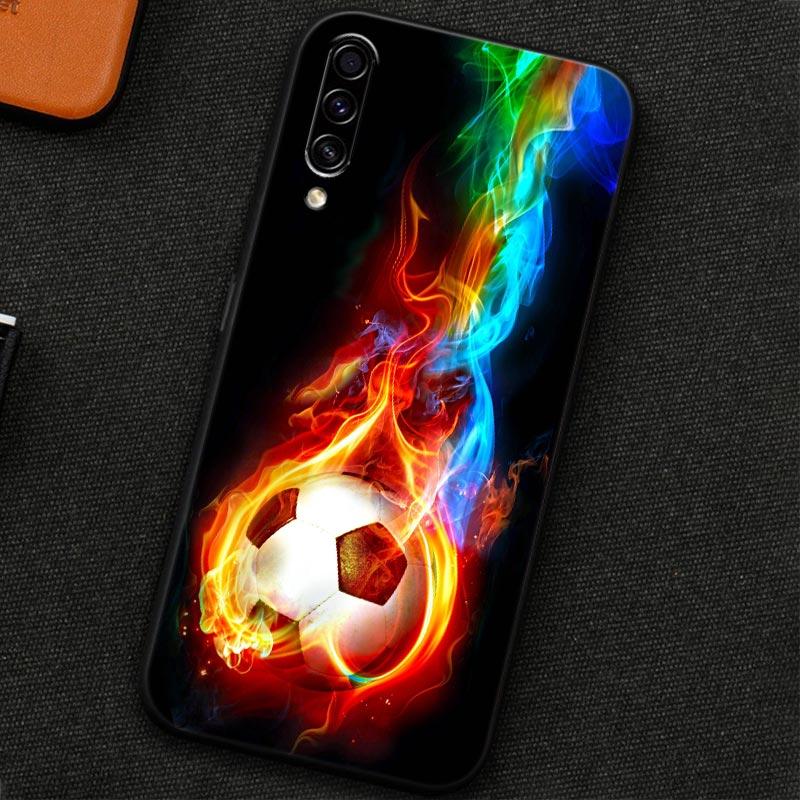 Soft Case For Samsung Galaxy A30 A30S A50 A50S A10S A70 A20S A10 A40 A7 A9 2018 Silicone Back Cover Football Passion Soccer Ball