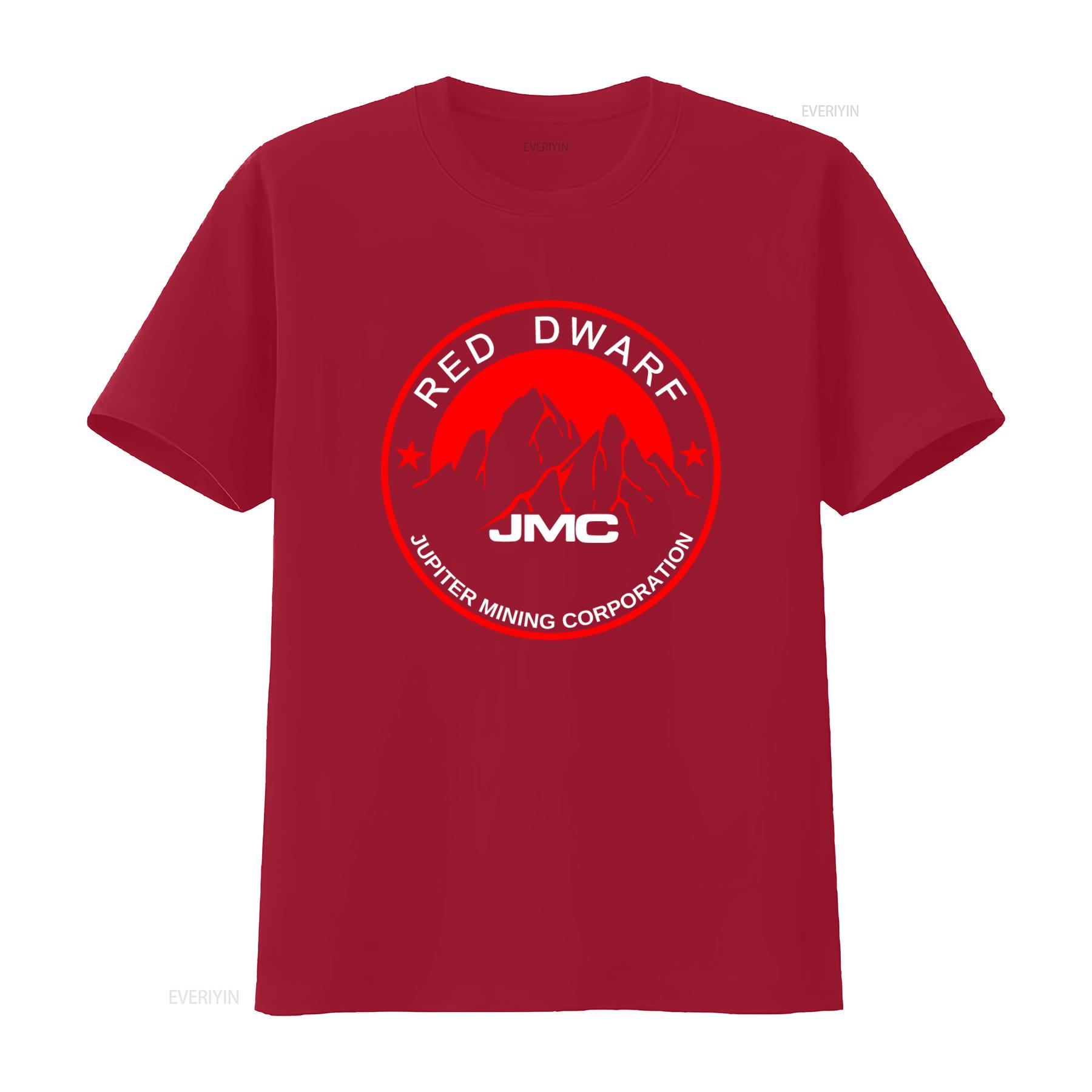 Red Dwarf JMC Jupiter Mining Corporation Mens Black T Shirt Print Size S 5XL vintage Washed fashion Unisex graphic homme S