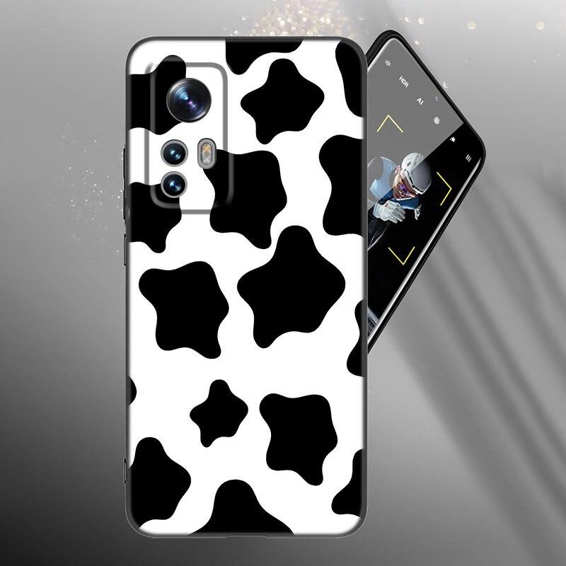 Black And White Dalmatian Cow Zebra Texture Case For Xiaomi Mi 10T 11i 11T Note 10 11 Lite NE POCO F3 M3 X3 GT NFC M4 X4 Pro 5G