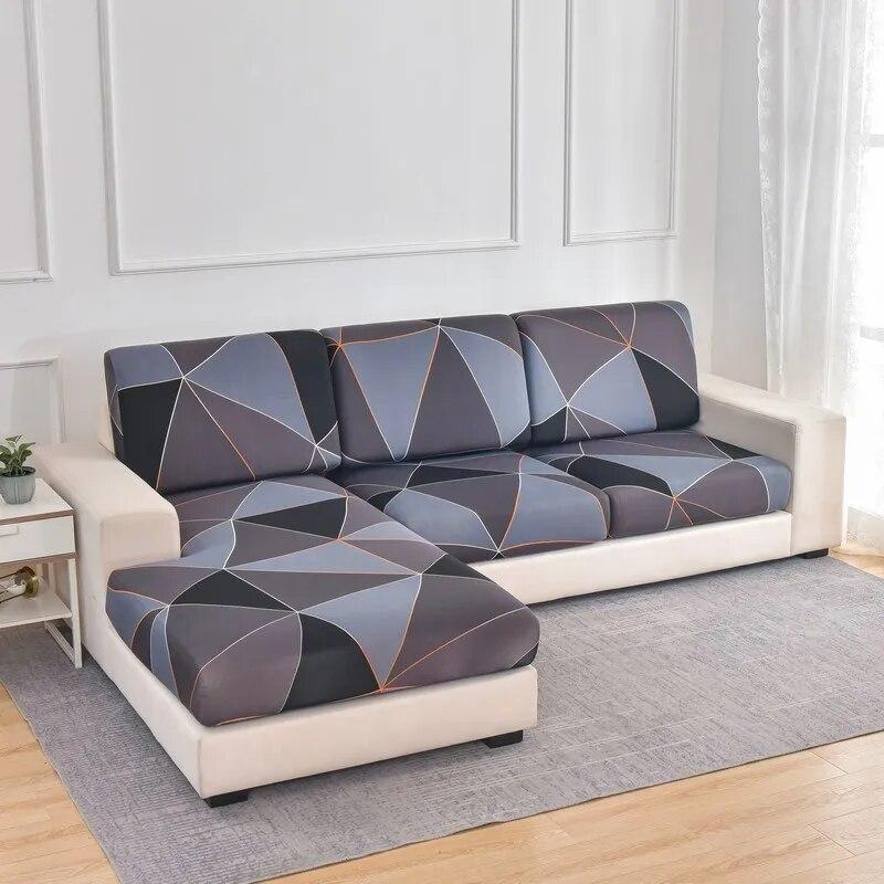 Funda de Cojín para Sofá de 1/2/3/4 Plazas Funda Elástica para Sofá Funda para Asiento de Sofá Protector de Muebles Estampado Floral