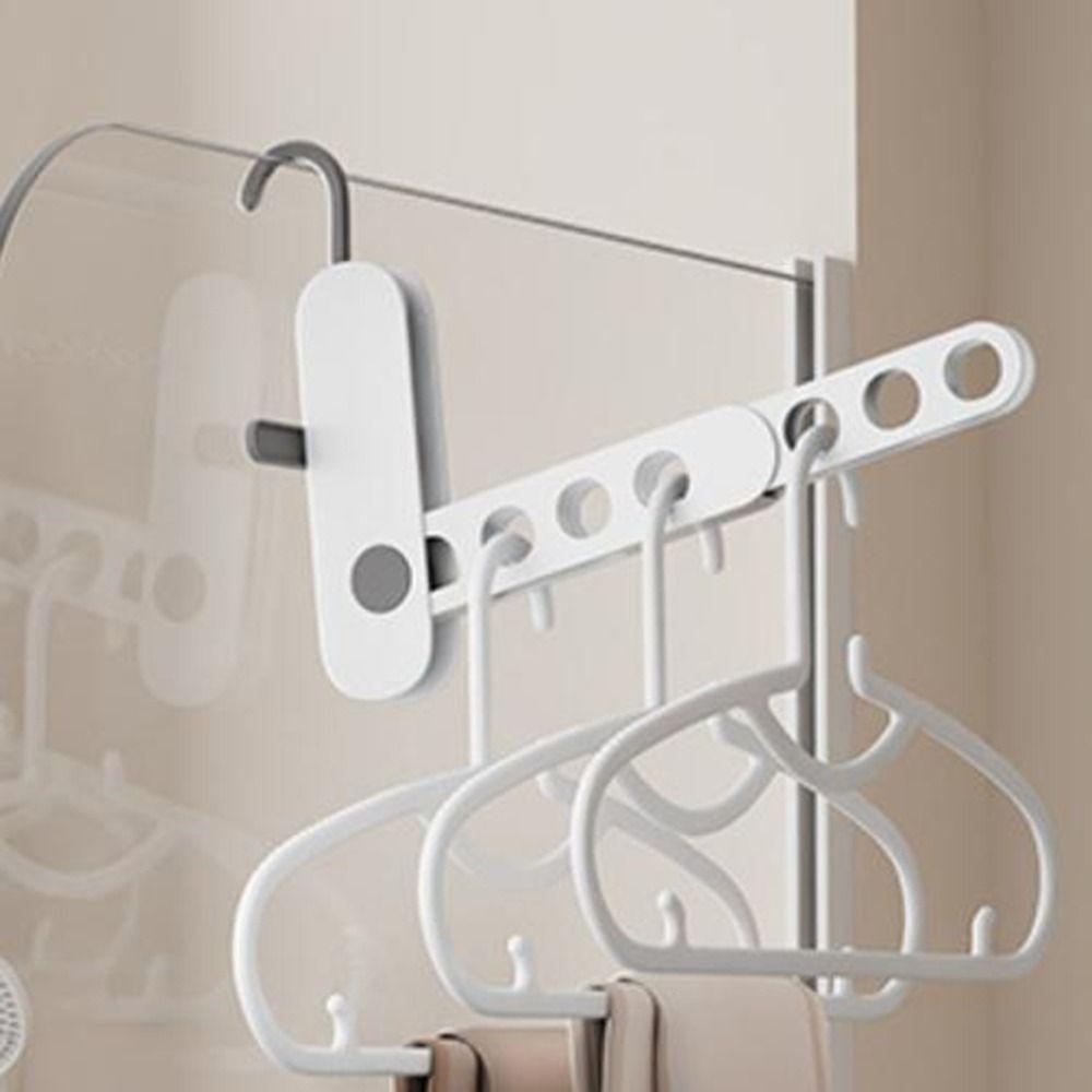 2Pcs Plastic Folding Clothes Hanger Rack 7 Holes Clothes Drying Rack  Hotels