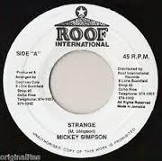 

7inch Record MICKEY SIMPSON - Strange NONE Roof Internatio Jamaica Reggae, Ska & Dub Used