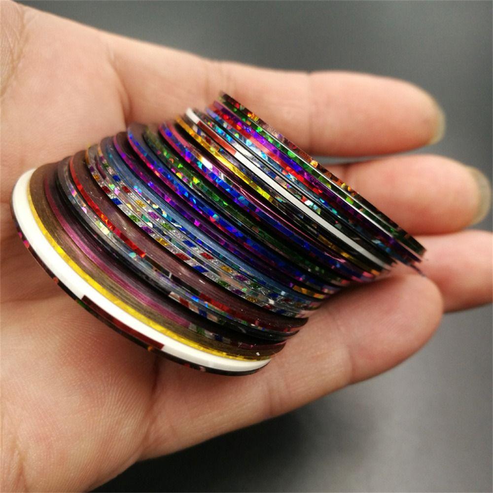 Fly Tying Material Fishing Line Tape UV Shinning Fishing Lure Stickers for 14Pcs Lure Decoration