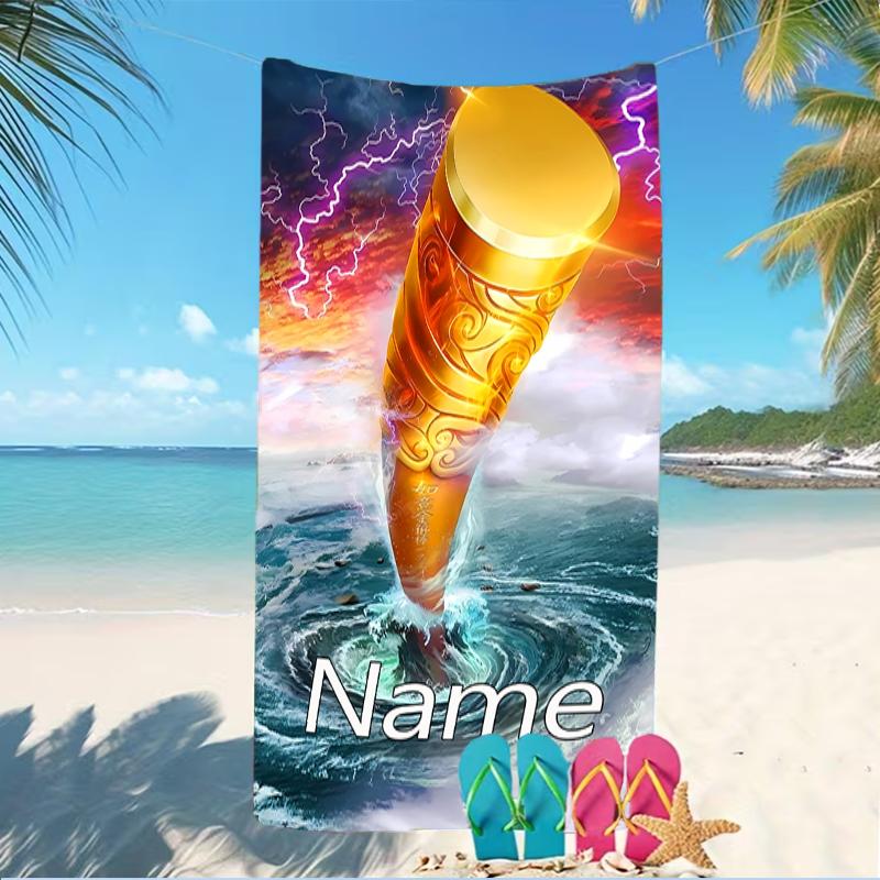 Customizable personalized beach towels Black Myth Wukong Game themed designs.Suitable for the beach, yoga, sports;ideal as beach accessories