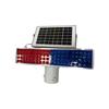 Solar-Powered Red & Blue Flashing Traffic Warning Light