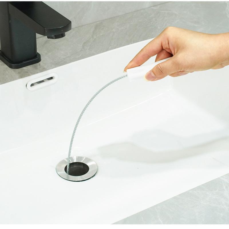 1/2Pcs Household Bendable Sink Bathroom Sink Drain Pipe Brush Bathroom Tool Kitchen Utensils Drain Cleaning Brush