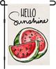 Hello Sunshine Summer Garden Ag, Watermelon Double Sided Yard Ag Weather Resistant Welcome Seasonal Outside Decorative F SSL