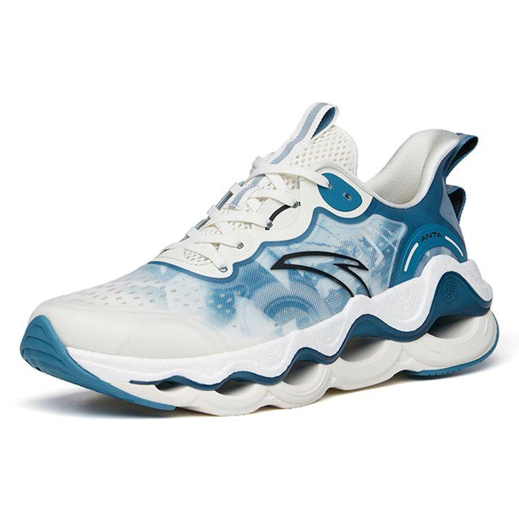 Anta Comfortable Breathable Low-Top Running Shoes Men Sneakers Blue White 112225586-3