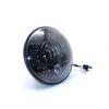 7 Inch LED Black Round Motorcycle Headlight with Hi/Lo Beam Projector Motor 7" Round Headlamp