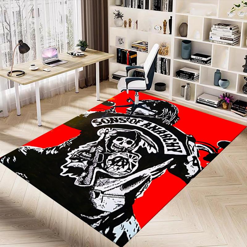 1pc Sons of Anarchy Carpet, Office Rug Outdoor Mat Home Decor Area Carpet Festival