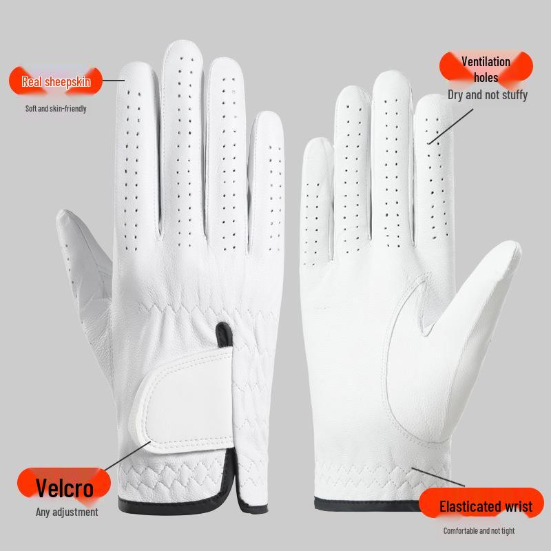 GF-1 Sheepskin Golf Gloves for Men & Women - Wear-resistant, Breathable, Custom Logo