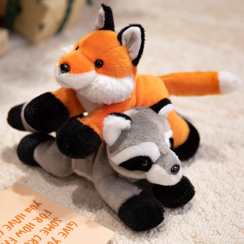 Cute Plush Animal Toys Realistic Stuffed Tige Lion Giraffe Elephant Panda Soft Simulation Plushie Birthday Gift For Kids