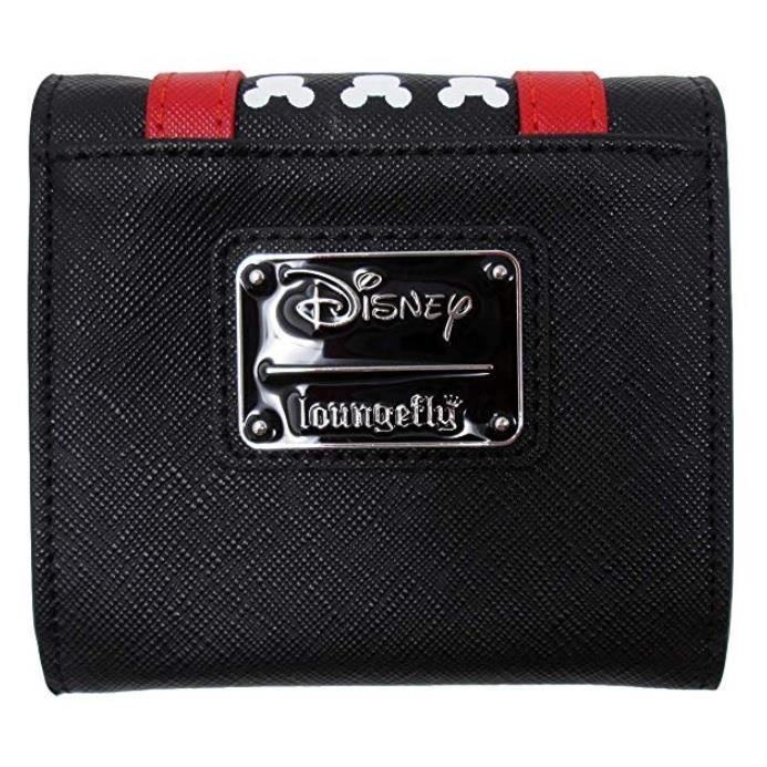 Portefeuille à rabat Mickey Mouse - Disney - Pour enfant - Noir/Rouge