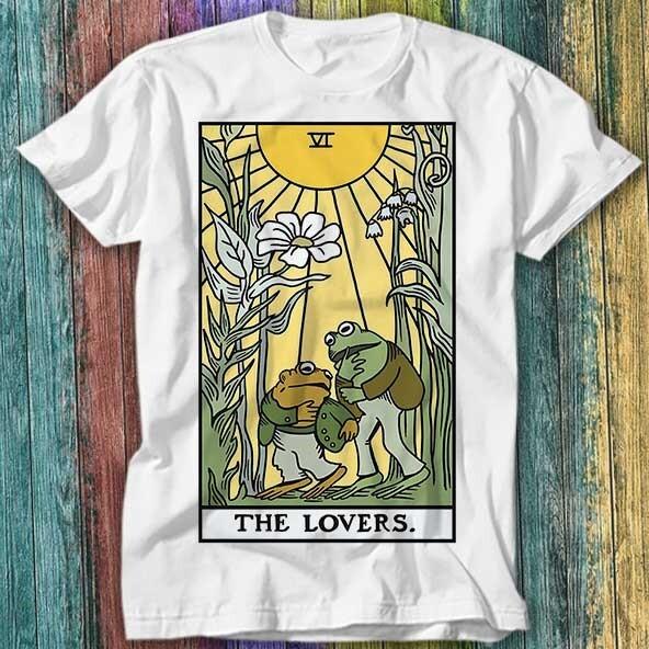 Frog  Star The Lovers Tarot Card Lesbian Gay LGBT Pride T Shirt Top Tee 173