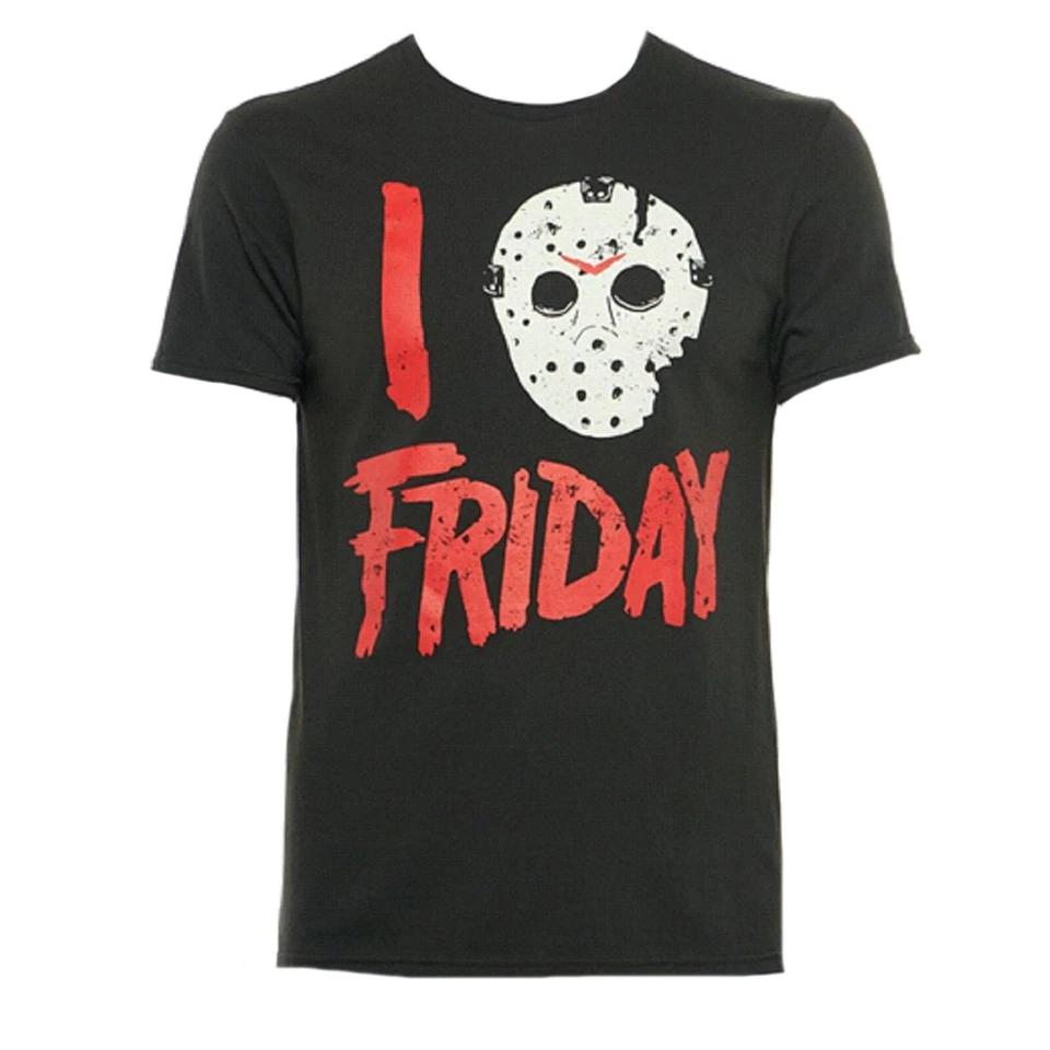 Friday the 13th I Love Friday Jason Voorhees Mask Men s shirt (XL) - NWT 4XL