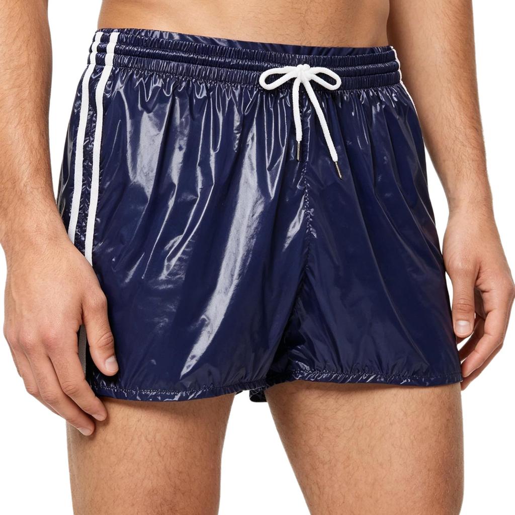 S-3XL Mens Sports Swimming Shorts Waterproof Fabric Elastic Drawstring Waistband Integrated Briefs for Workout Wrestling