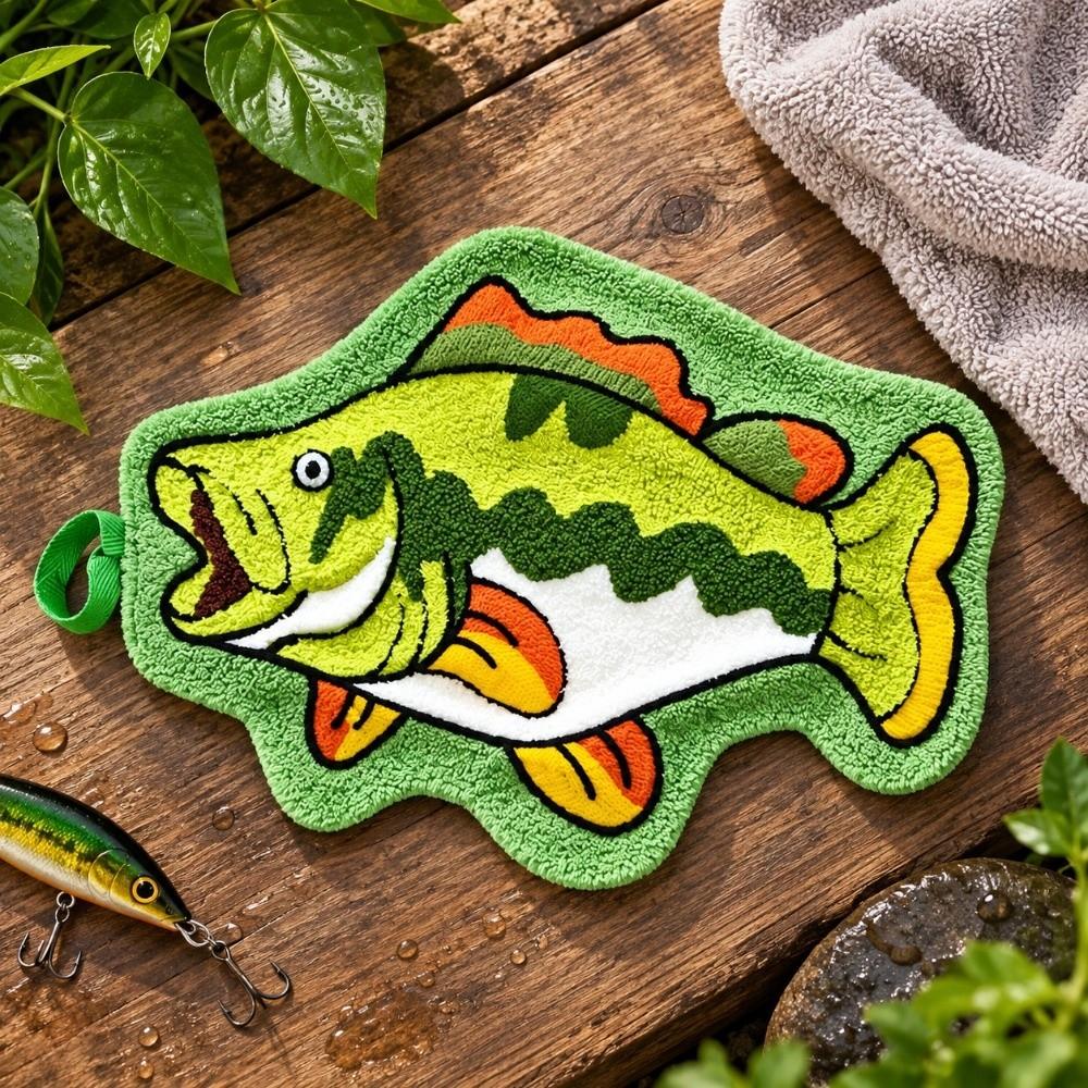 Quick Dry Fishing Hand Towel Absorbent Kitchen Hand Towel Lure Fishing Wipe Cloth Multifunctional