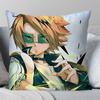 My DHero CAcademia Kaminari Denki Pillow Case Fashion Square Pillowcase Bedroom Sofa Room Ins Decoration Leisure