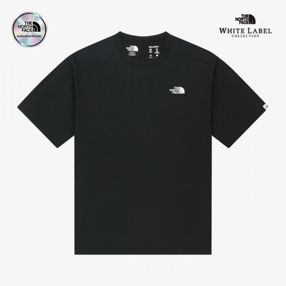 The North Face Hybrid Waffle Short Sleeve Round Tee Black Nt7ur15k BLACK/100