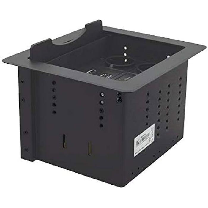 Modular Table Mount Solution - KRAMER - TBUS-1N - Retractable Lid - Black - Wired