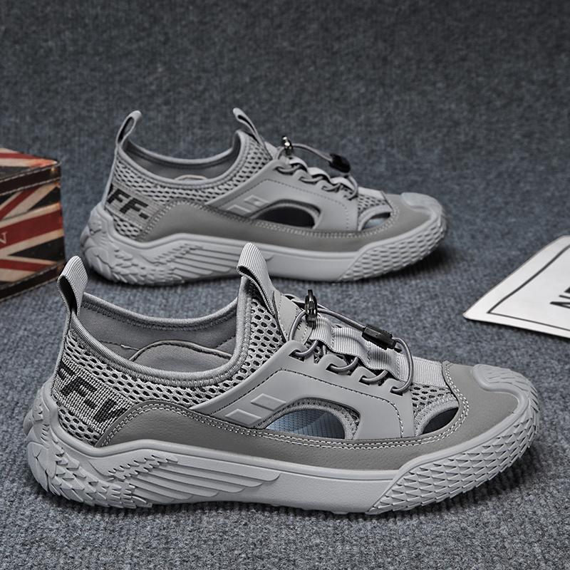 

Мужские летние сандалии из ЭВА, пляжные тапочки для отдыха на природе, дышащие, нескользящие, с отверстиями 42