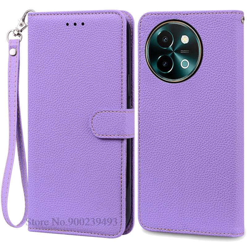 For Vivo Y38 5G Case Silicone Wallet Leather Flip Case For Vivo Y38 5G Case Soft Wallet Book Cover Housing Coque Fundas