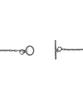 Bonbeau Simple Chic Necklace Black-Plated Simple Choker Silver Necklace