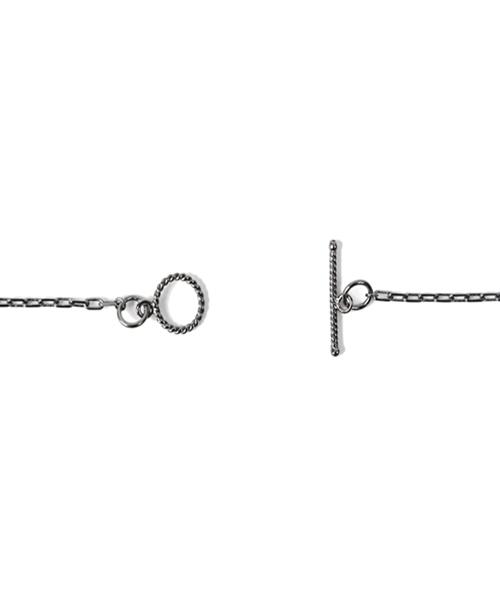 Bonbeau Simple Chic Necklace Black-Plated Simple Choker Silver Necklace