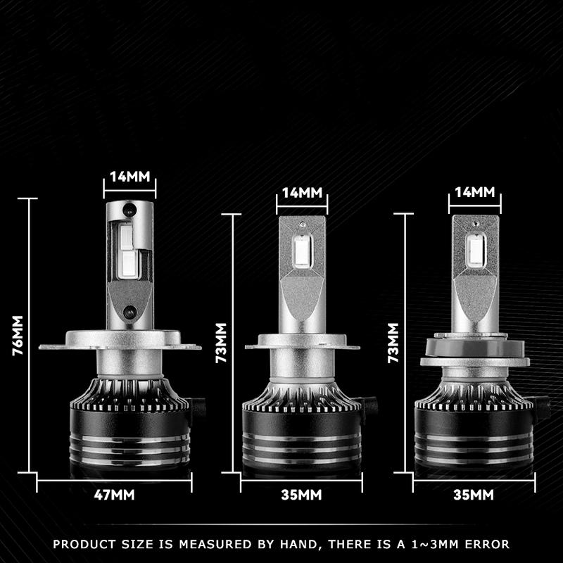M8 Pro 120W 12000LM H7 LED Headlights Bulb H7 H8 H11 Car Headlight M8 LED Headlight Kit