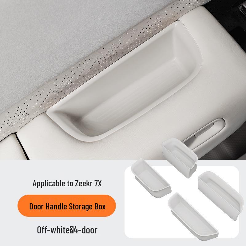 Caixas de Armazenamento Ocultas Compatíveis para 25 Modelos Zeekr 7X: Porta, Console Central, Debaixo do Assento, Apoio de Braço em Silicone