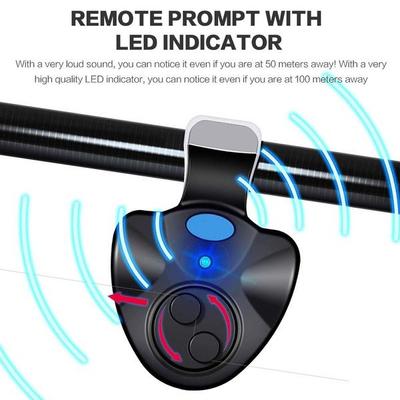 1PC Angeln Biss Alarm Empfindliche Elektronische Anzeige LED Ton Alarm auf Angelrute mit Lauter Sirene Geeignet