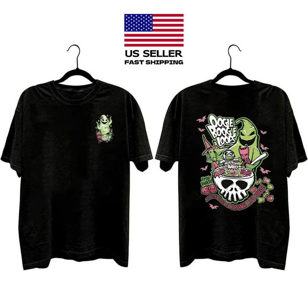 

New Sale Oogie Boogie Loops Halloween Lock Shock Barrel Spooky Cartoon Unisex T-Shirt S