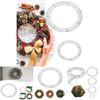 Hoop Metal Garland Round Iron Ring Diy Christmas Decoration  Wire Wreath Frame