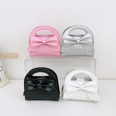 Girls' Cute Bowknot Crossbody Bag: Trendy Handbag for Kindergarten & Elementary School Students