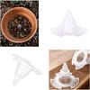 20 Pcs Flower Pot Hole Mesh Pad, Plastic Cone Bottom Grid Gasket Drain Mat Cover Drainage Screen for Plants Bonsai Gardening Breathable Hydrophobic